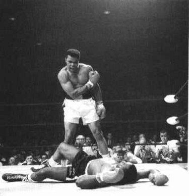 I cannot help thinking of Muhammad Ali, 