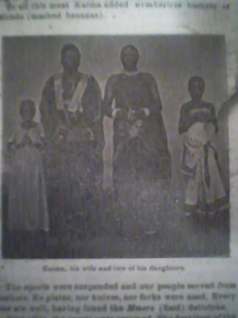 Kaima, his wife and two of his daughters